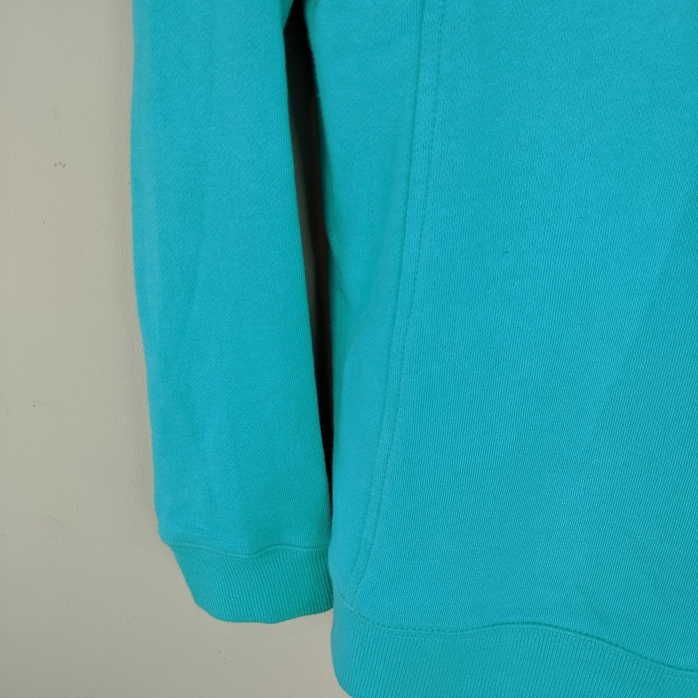 Vineyard Vines | Teal White Quarter Zip Top - E76 - Picture 5 of 8